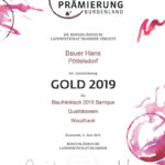 Wein Prämierung Burgenland Gold 2019